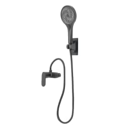 Bathroom Thermostatic Shower Mixer Tap Hot and Cold Bathroom Mixer Bathtub Faucet Set Wall for Home/Hotel Use Black/Silver