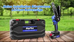 EMDTOOL 6-Inch Cordless Electric Handheld Chainsaw Brushless with 1.5Ah Battery,for Tree Branch Wood Cutting,Courtyard,Garden