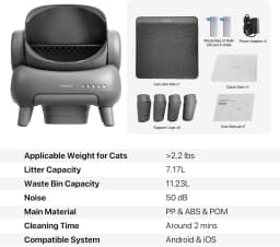 Neakasa Above Open litter box Self-Cleaning Cat Toilet Large Capacity Cat Litter Mat For Multiple Cats