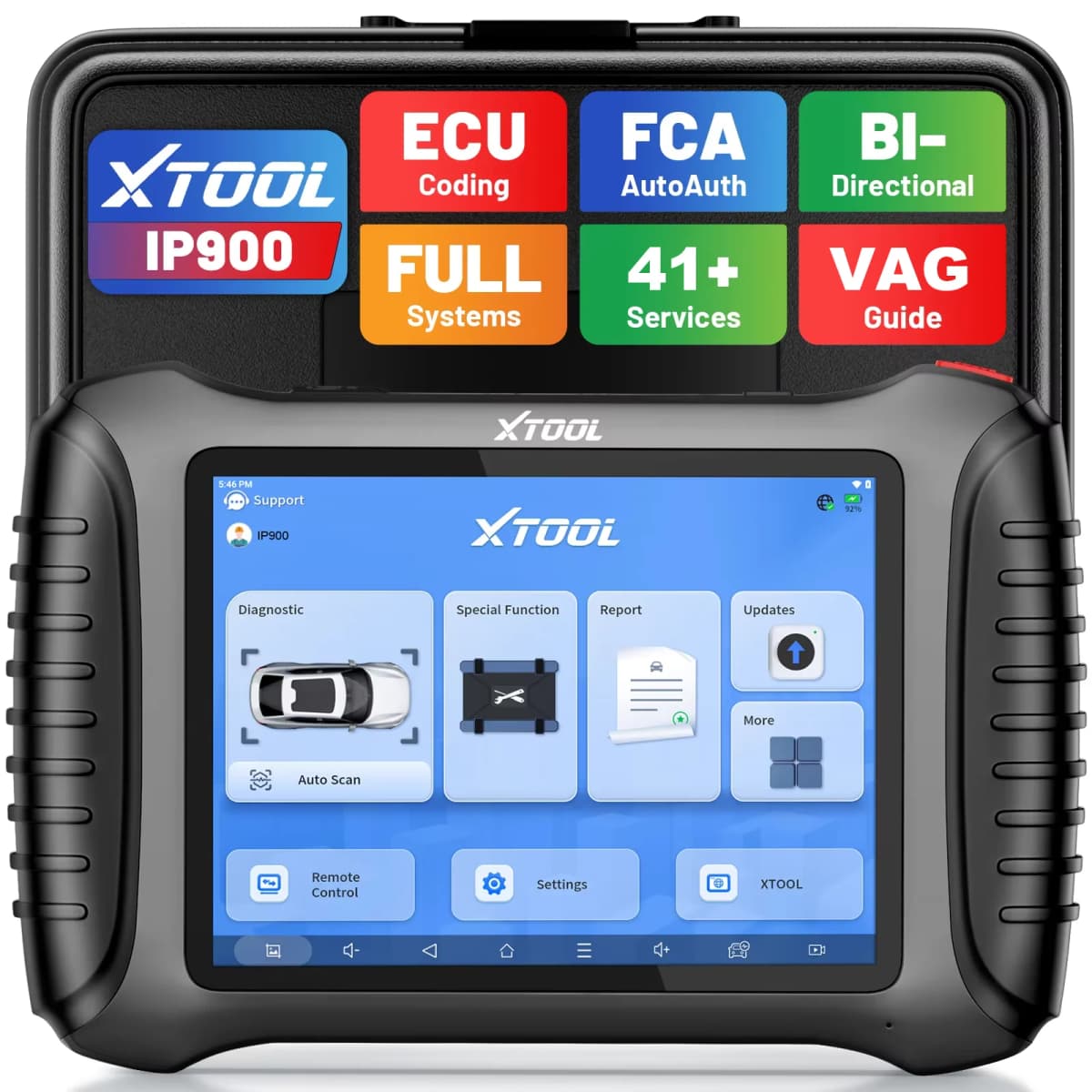2026 XTOOL IP900 Car Diagnostic Tools PK D8S Automotive Scanner 41+ Resets Bidirectional Scanner ECU Coding Tool CAN FD DOIP FCA