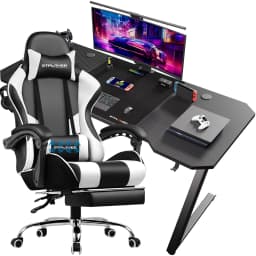 Gaming table Gaming table + Gaming chair Set, Computer table chair Set for Gaming, A Combination of Great Value