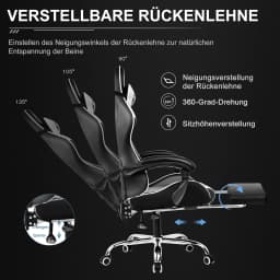 Gaming table Gaming table + Gaming chair Set, Computer table chair Set for Gaming, A Combination of Great Value