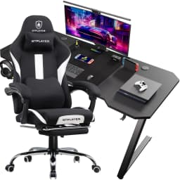 Gaming table Gaming table + Gaming chair Set, Computer table chair Set for Gaming, A Combination of Great Value