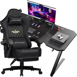 Gaming table Gaming table + Gaming chair Set, Computer table chair Set for Gaming, A Combination of Great Value
