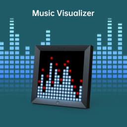 Divoom Pixoo Digital Photo Frame Alarm Clock with LED Pixel Art Display, Neon Light Decor, Smart Gift for New Year & Gamers
