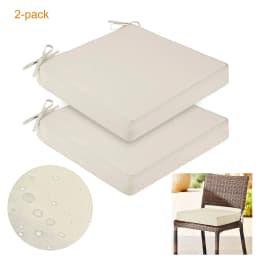 Outdoor Seat Cushion Waterproof Chair Cushions for Patio Furniture with Removable Cover High Resilience Foam Sofa Chair Cushion