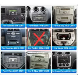 ESSGOO Android 13 9" Car Stereo Radio For Ford Transit MK7 FOCUS MK2 Carplay Android Auto 64G USB GPS Navigation WiFi BT FM RDS