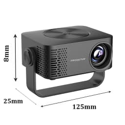 2025 New 1080P Mini Beamer Portable LED projector with Wi-Fi USB HDMI for Mobile Phone Laptop Home Theater Black