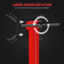 Engine Stand 450kg Rotating Engine Motor Stand with 360 Degree Adjustable Head Dolly Engine Flip Bracket for Vehicle Auto Repair