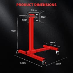 Engine Stand 450kg Rotating Engine Motor Stand with 360 Degree Adjustable Head Dolly Engine Flip Bracket for Vehicle Auto Repair