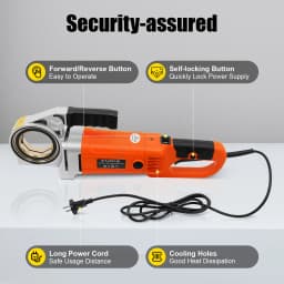 Pipe Threader 2300W Pure Copper Motor 6 Threading Dies Threading Tool Pipe Threading Machine Powerful for Pipe Processing Tasks