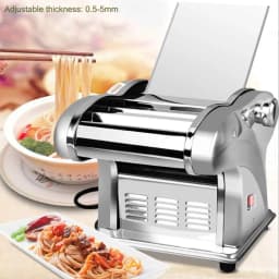 Pasta Maker Electric Noodle Press Machine Stainless Steel Dumplings Roller Noodles Cutter for Spaghetti Tagliatelle 6 Speed