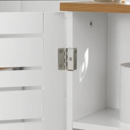 SoBuy BZR85-W Freestanding Toilet wheels Holder Toilet wardrobe Toilet Paper storage Bathroom Shelf Bathroom wardrobe White Nature