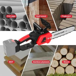 12 Inch Brushless Electric Chain Saw 3500W Portable Logging Chainsaw Rechargeable Cordless Pruning Tools For Makita Battery