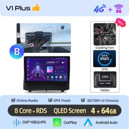 Junsun AI voice Wireless Carplay Android Auto radio For Ford Fiesta 2009 2010 2011 Car Intelligent Systems BT 2 din autoradio