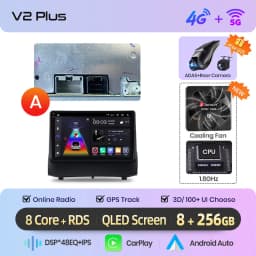 Junsun AI voice Wireless Carplay Android Auto radio For Ford Fiesta 2009 2010 2011 Car Intelligent Systems BT 2 din autoradio