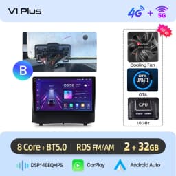 Junsun AI voice Wireless Carplay Android Auto radio For Ford Fiesta 2009 2010 2011 Car Intelligent Systems BT 2 din autoradio