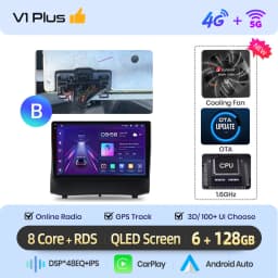 Junsun AI voice Wireless Carplay Android Auto radio For Ford Fiesta 2009 2010 2011 Car Intelligent Systems BT 2 din autoradio