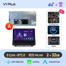 Junsun AI voice Wireless Carplay Android Auto radio For Ford Fiesta 2009 2010 2011 Car Intelligent Systems BT 2 din autoradio
