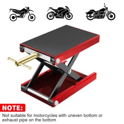Motorcycle Lift Table 500kg Heavy Duty Hydraulic Lift Wide Deck Scissor Lift Jack Table Foot Stand Jack for Dirt Bike ATV Motor