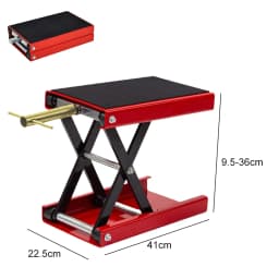 Motorcycle Lift Table 500kg Heavy Duty Hydraulic Lift Wide Deck Scissor Lift Jack Table Foot Stand Jack for Dirt Bike ATV Motor