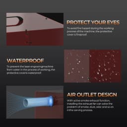 ACMER S1 Protective Cover For Laser Engraver Enclosure with Vent Eye Protection Dustproof Noise Reduction Engraver Accessories
