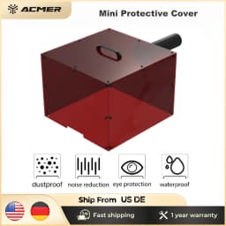 ACMER S1 Protective Cover For Laser Engraver Enclosure with Vent Eye Protection Dustproof Noise Reduction Engraver Accessories