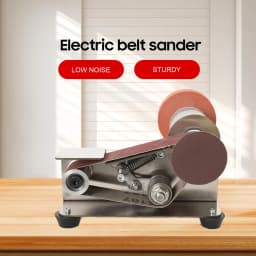 220V Mini Belt Sander Electric Handheld Polishing Grinding Machine for Sharpening EU Plug, Belt Sander, Electric Knife Sharpener
