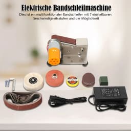 220V Mini Belt Sander Electric Handheld Polishing Grinding Machine for Sharpening EU Plug, Belt Sander, Electric Knife Sharpener