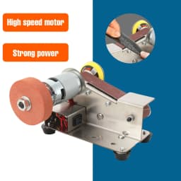 220V Mini Belt Sander Electric Handheld Polishing Grinding Machine for Sharpening EU Plug, Belt Sander, Electric Knife Sharpener