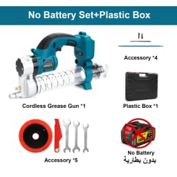10000PSL 69Mpa Cordless Electric Grease Gun High Pressure Car Lubricating Oil Car Maintenance Tool For Makita 18v Battery Pins
