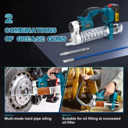 10000PSL 69Mpa Cordless Electric Grease Gun High Pressure Car Lubricating Oil Car Maintenance Tool For Makita 18v Battery Pins