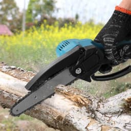 6 Inch Brushless Chain Saw Mini Handheld borrowing Chainsaw Woodworking Electric Saw baking Power Tool for Makita 18V Battery