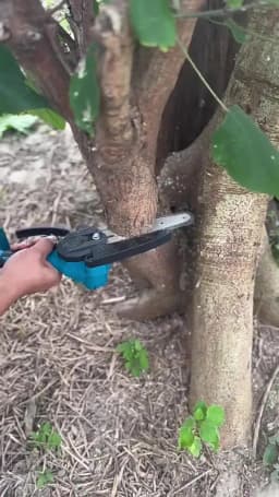 6 Inch Brushless Chain Saw Mini Handheld borrowing Chainsaw Woodworking Electric Saw baking Power Tool for Makita 18V Battery
