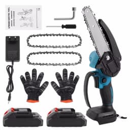 6 Inch Brushless Chain Saw Mini Handheld borrowing Chainsaw Woodworking Electric Saw baking Power Tool for Makita 18V Battery