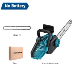 DRILLPRO 12Inch 1200W Brushless Cordless Electric Chainsaw Battery-Powered for Wood Cutting with LCD Screen Lightweight Portable