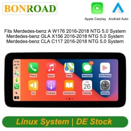 Bonroad 10.25 "Car Multimedia Player For Mercedes-Benz A-Class W176 GLA X156 CLA C117 NTG5.0 Carplay Android Auto Linux Headunit