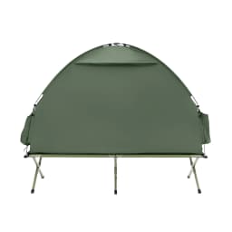 SoBuy OGS32-II camping tent single tent with lamp hook and shoe storage bags 3in1 tent 1 person practical green