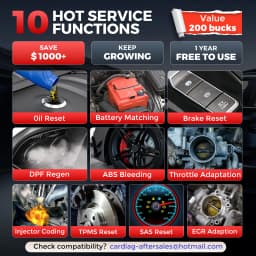 KINGBOLEN Ediag Link Full Systems Car Scanner With 10 Resets Function OBD2 Tool Support FCA, CAN FD Protocol
