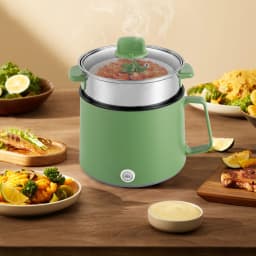 Mini Electric Hot Pot Pink Green Rice Cooker Non-stick Multifunction Rapid Cooking Machine Nonstick Pan Noodles Porridge Soup