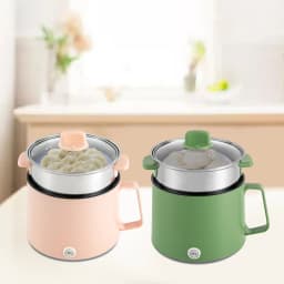 Mini Electric Hot Pot Pink Green Rice Cooker Non-stick Multifunction Rapid Cooking Machine Nonstick Pan Noodles Porridge Soup