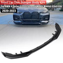 3Pcs Car Front Bumper Splitter Lip Spoiler Diffuser Guard Body Kit Cover For BMW 4 Series G22 G23 2 Door M440i M440d 2020-2023