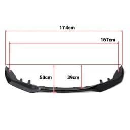 3Pcs Car Front Bumper Splitter Lip Spoiler Diffuser Guard Body Kit Cover For BMW 4 Series G22 G23 2 Door M440i M440d 2020-2023