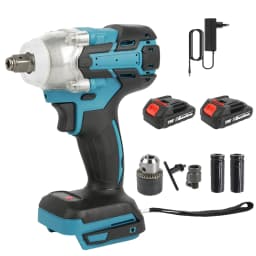 520N.m Brushless Cordless Electric Wrench 1/2 inch Car Truck Repair Screwdriver Impact Drill Rechargable 388V Battery Power Tool
