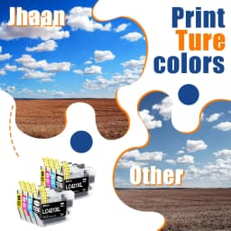 Jhaan LC421XL Compatible with Brother MFC-J1010DW DCP-J1050DW DCP-J1140DW DCP-J1800DW Printers (2Black 2Cyan 2Magenta 2Yellow)