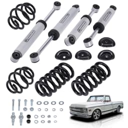 Front 3 inch Rear 5 inch Drop Lowering Kit w/ Shocks for Chevrolet C10 1963-1972
