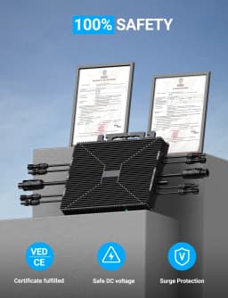 1600W Grid-Tie Micro invert with 4 MPPT inputts | 230V AC Output, WiFi Monitoring, IP67 for Solar Systems (280W-550W per Panel