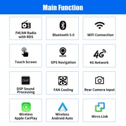 For Honda CRV 2007-2011 9Inch Touchscreen Android14 1280 x 720 Car Stereo CarPlay GPS Sat Nav BT 4+64G MP3