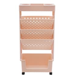 5-Tier Storage Rack with Wheels, Storage Rack, Bookcase
