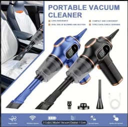 Home Appliance Portable Powerful Handheld Vacuum Cleaner, Long Battery Life Suitable for Cleaning Car and Home Debris